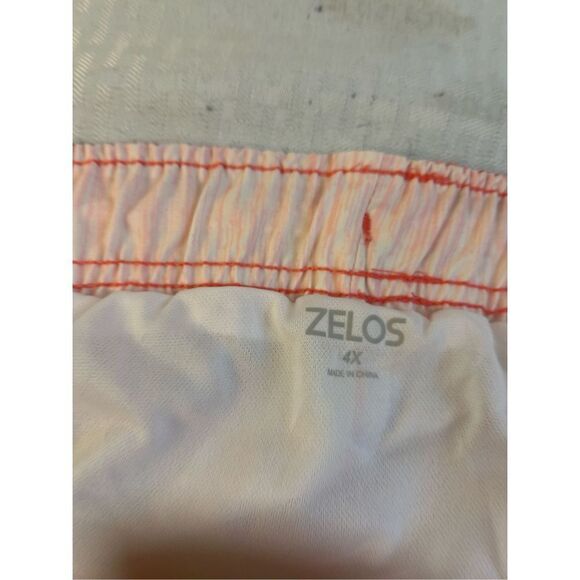 Zelos 4x shorts with briefs pink rn#31164 drawstring waist new - Picture 6 of 6